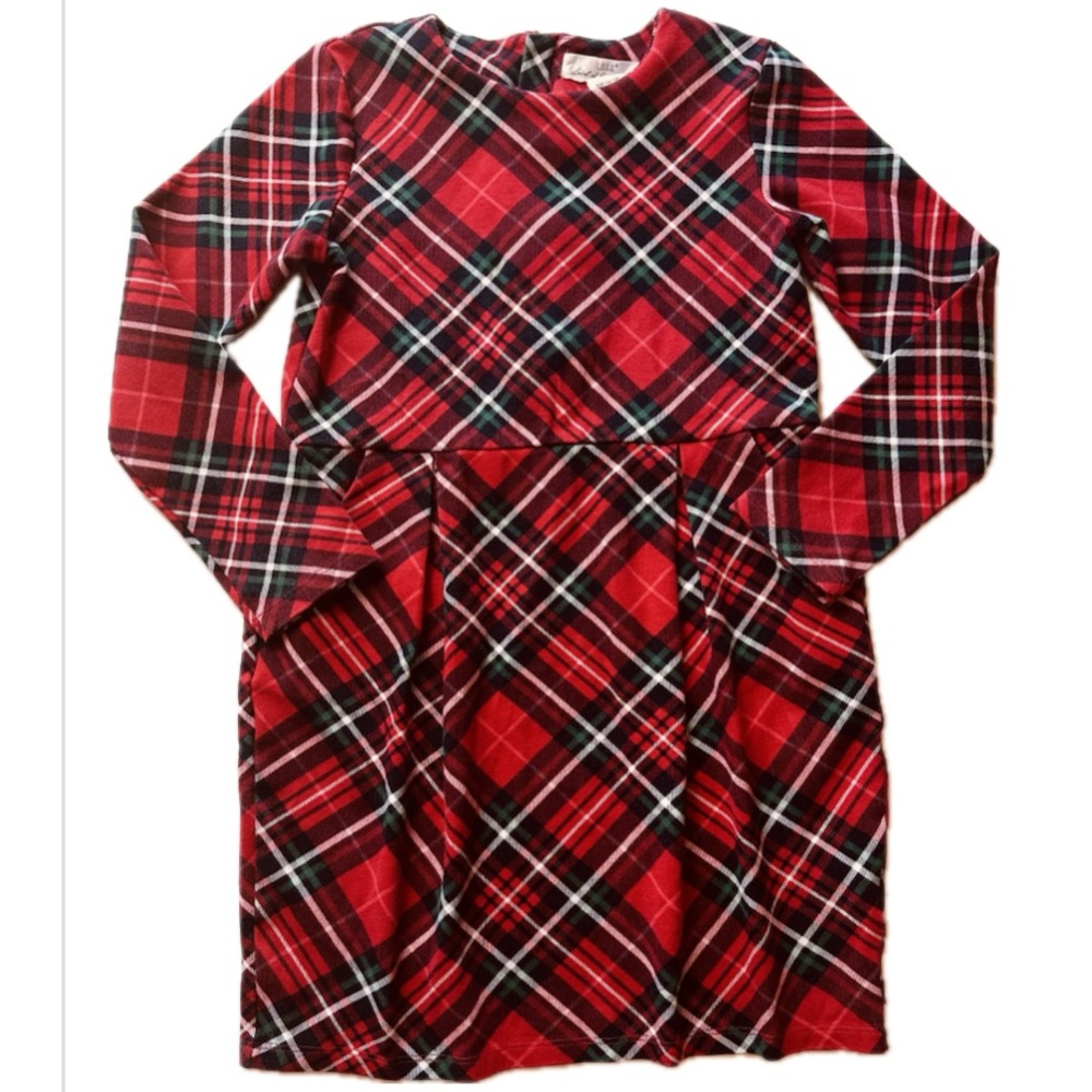 Plaid dress from the L.O.G.G.‎ Long sleeve zipper back 8-10 holiday Christmas